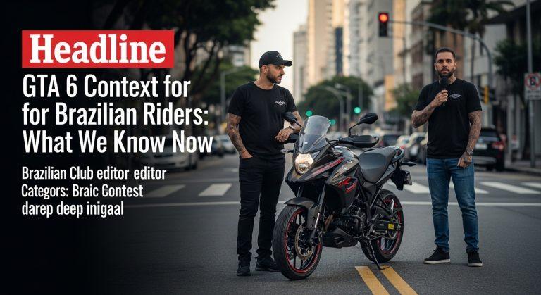 Editorial analysis of gta 6 and its potential impact on Brazilian motorcycle communities.
